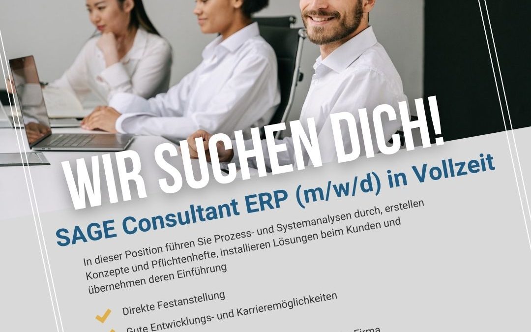 SAGE Consultant ERP (m/w/d) in Vollzeit