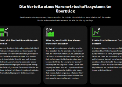 vorteile von sage im überblick